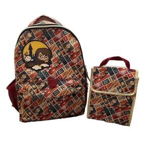 Harry Potter Backpack 2pc‎ Set Backpack & Lunch Bag Wizard